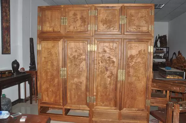 Burma Teak Furniture Top Box Cabinet Wardrobe