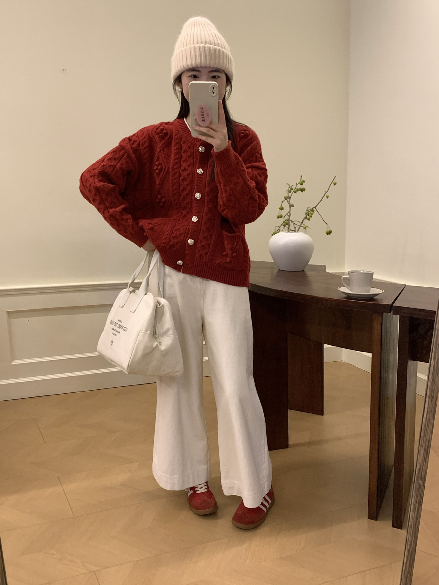 24 Dongpuyuan coreano de alta calidad industria pesada tibetana jersey cardigan de punto chaqueta de otoño y invierno