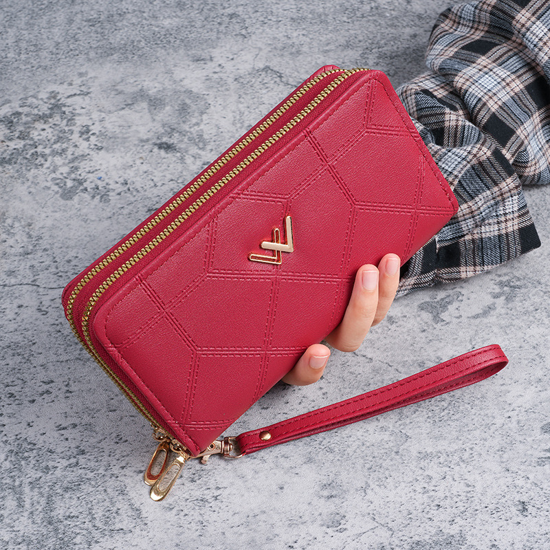 Women's Wallet Clutch Bag Women's Long Fashion Simple Wallet Mobile Phone Bag Multi-Functional Large Capacity Card Holder Coin Purse Women's Wallet Clutch Bag Women's Long Fashion Simple Wallet Mobile Phone Bag Multi-Functional Large Capacity Card Holder Coin Purse