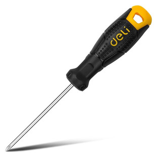 Deli tool DL625075 screwdriver Phillips screwdriver strong magnetic screwdriver plastic handle plum blossom screwdriver 5x75mm