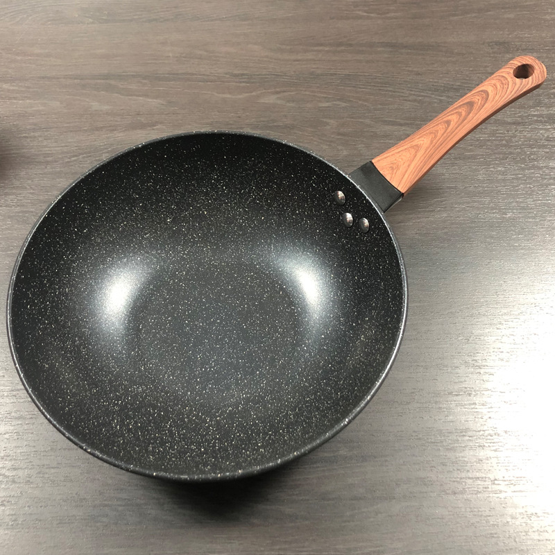 Maifan Stone Non Stick Pan Induction Cooker Wok 가정용 유도 쿠커 가스 스토브 냄비 비 연기 플랫 하단 Maifan 냄비