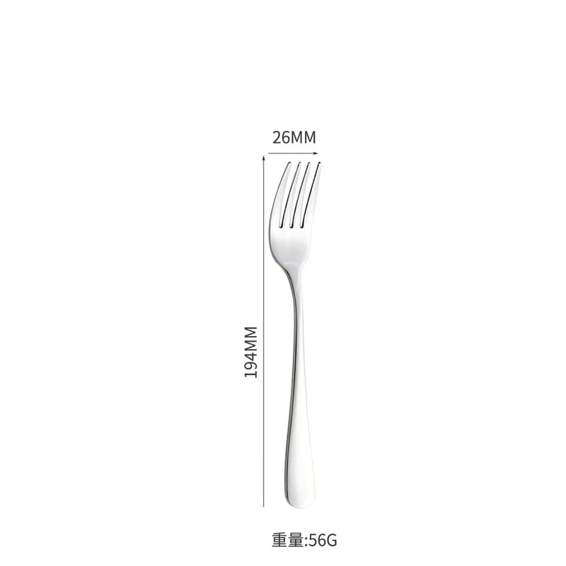 不锈钢081刀叉勺餐具家用西餐牛排意面叉沙拉甜品勺茶勺|undefined