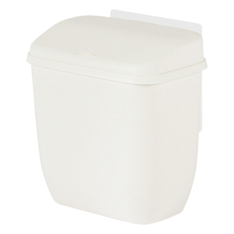 Montado en la pared de basureros domésticos al por mayor colgante de pared cubos de basura inodoro cocina libre perforado con tapa basura