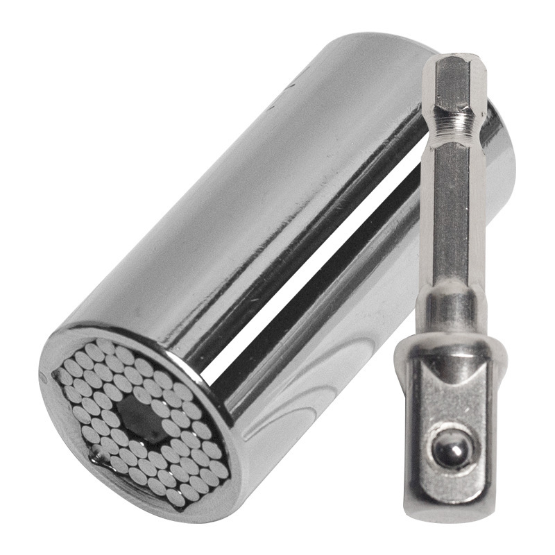 WD公英制7-19mm套筒3/8"六角柄接杆1/4"-3/4"银