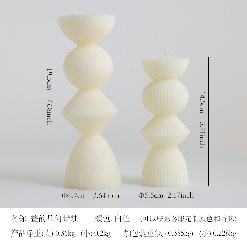 Velas de modelado transfronterizo Velas de aromaterapia de estilo nórdico de lujo ligero Velas de recuerdo para banquetes de bodas en el hogar de alta gama