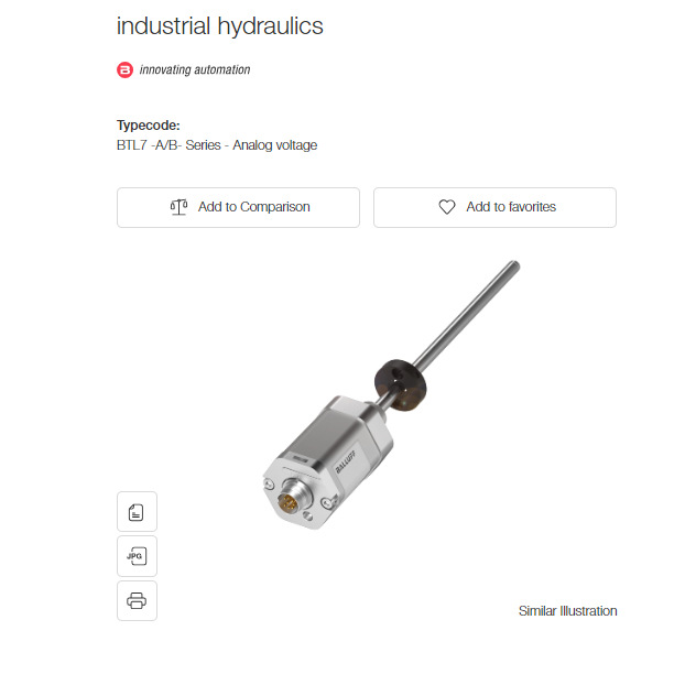 BALLUFF原装巴鲁夫BTL11YL位移传感器BTL7-A110-M0230-B-S32