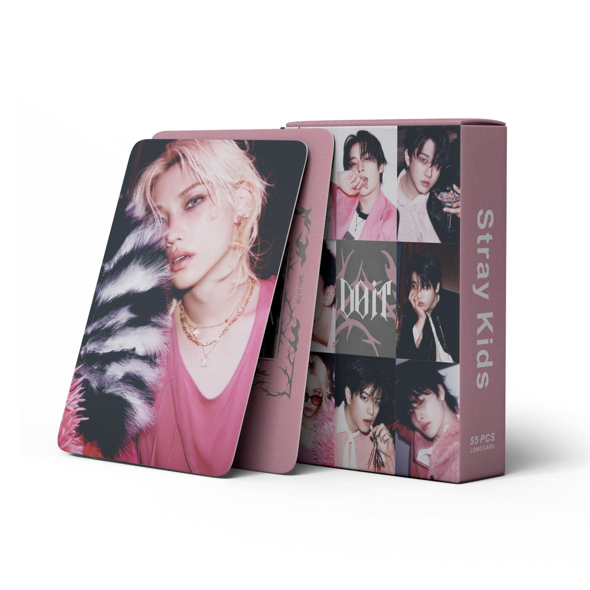 Cadena total de gran cantidad de nuevos productos en stock 55 tarjetas de álbum SKMyBreath KPOP estrella alrededor de la tarjeta de colección LOMO