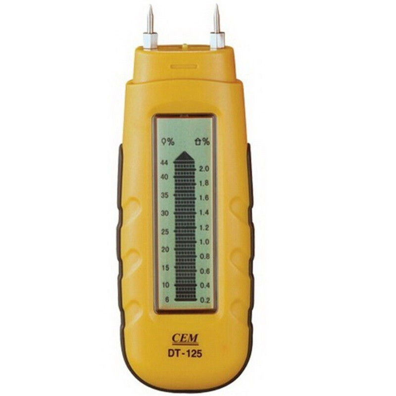 CEM华盛昌DT-125木材水分探针式建筑材料湿度测试仪含水率测量仪