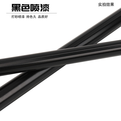 Black aluminum alloy fishing net pole, 3-section rotating positioning, black spray paint thickening and hardening, fishing net fishing gear