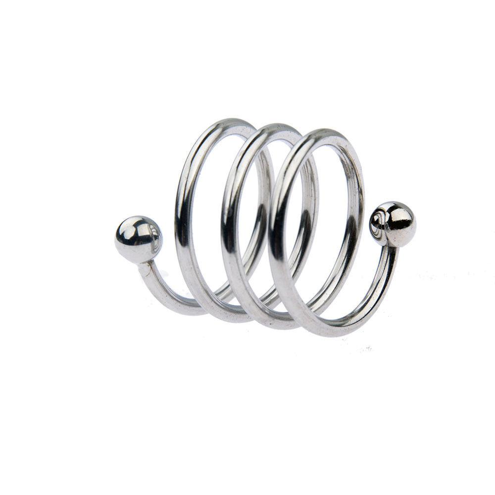 Metal Ball Lock Cock Ring, 40mm Inner Diameter, Delayed Ejaculation Support — detail image 16