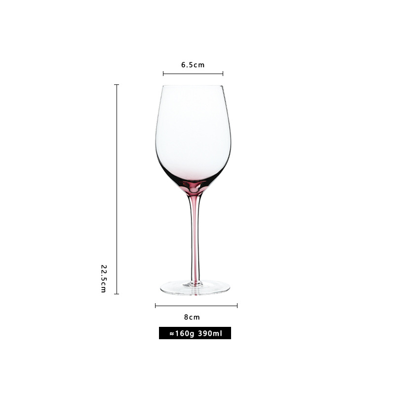 Copa de vino tinto púrpura