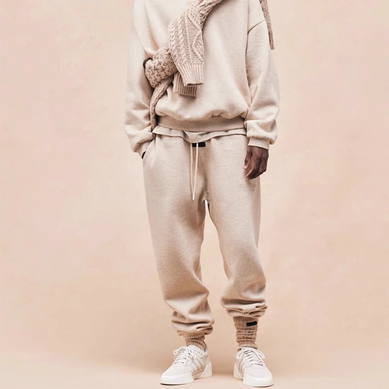 Essentials Cloud Series Cloud Jogger Sweatpants Fw23 Fog Replica Line Silicone Print Unisex