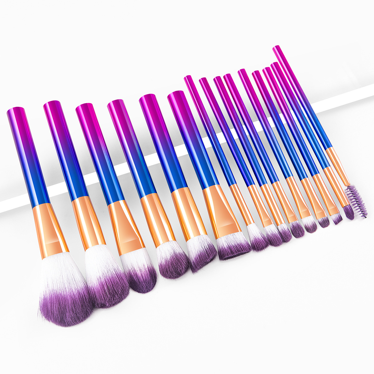 15 multi-color new makeup brush set_voghion.com