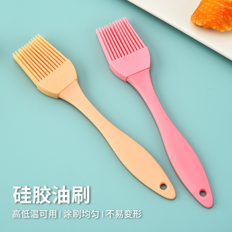Silicone Barbecue Brush for Home Kitchen Oil Pancake, High Temperature Resistant, Non-Shedding Barbecue Brush, Baking Oil Brush