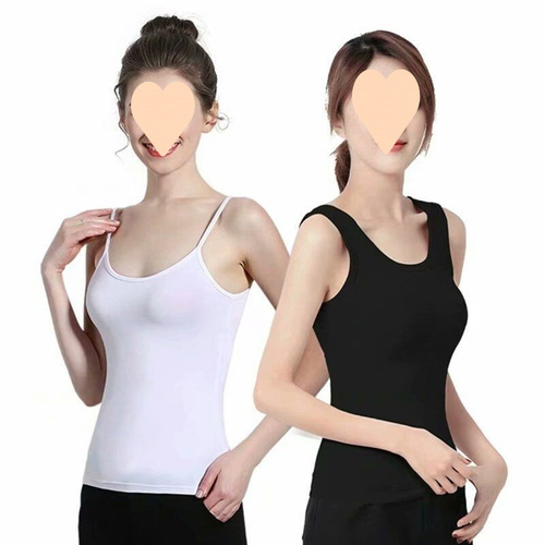 Women's thin Korean-style camisole for spring and summer—perfect as an innerwear piece, sexy, versatile, and ideal for students. Tight-fitting, slimming bottoming shirt for layering—also serves as underwear.