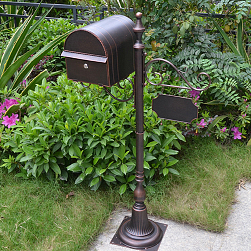 # European-style wrought iron villa mailbox letter box mailbox outdoor rainproof inbox postcard box wedding company mail