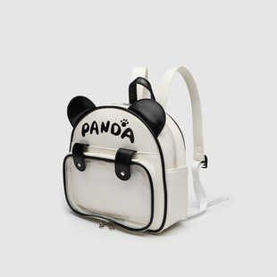 Niche College Style Student Large Capacity Cute Panda Backpack Two-dimensional Millet Pain Bag Backpack