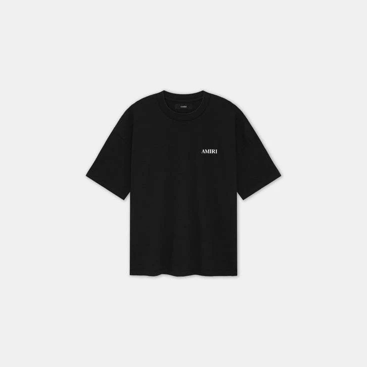 Cross-Border Exclusive Supply of 230g Heavyweight Ami2026 Spring/Summer New Men's Ma Bone Element Short-Sleeve T-Shirt