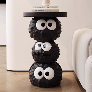 Home Bedside Table Personalized Housewarming Gift Creative Living Room Sofa Side Coffee Table Ornaments Briquette Floor-Standing Cartoon Decoration