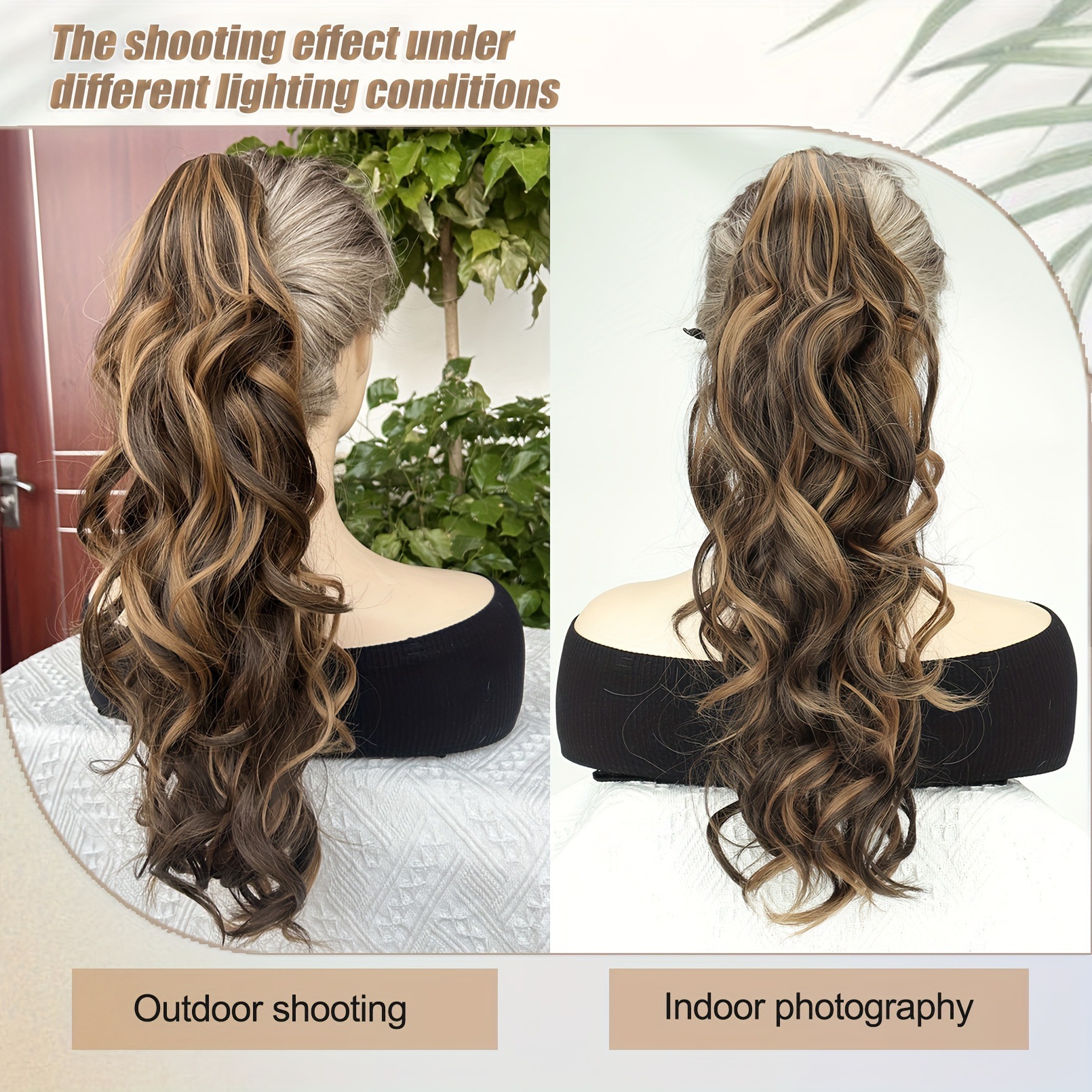 Cauda de caballo transfronteriza captura clips rolling wig