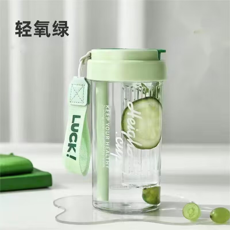 Taza de agua de entrenamiento militar de estudiantes de verano portátil de alto valor facial taza de paja ins resistente a altas temperaturas con barrera de té 2025 nueva taza