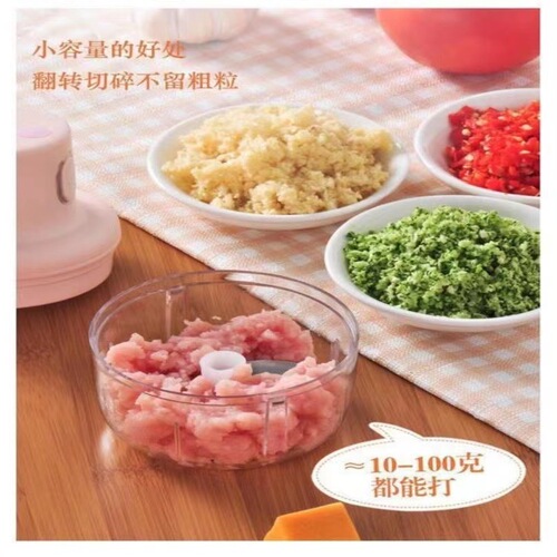 Electric vegetable chopper, household garlic mincer, garlic paste maker, garlic masher, mini food processor for babies, baby food preparation machine