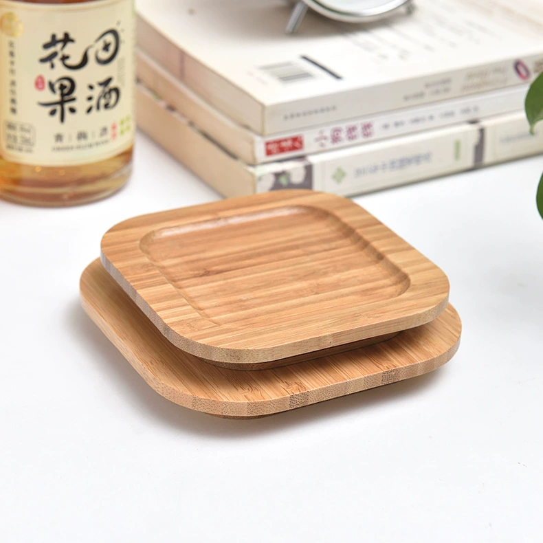 Квадратная бамбуковая и деревянная крышка для хранения крышки Силиконовое стекло Деревянная крышка Деревянная квадратная Герметичная крышка для чашки для каботажного сосуда