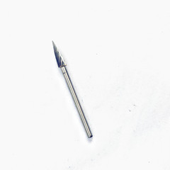 Alloy Rotary Point Grinding Stone Tapered File Small M0413M03 Single and Double Slot Electric Grinding Stone Accessories Carving