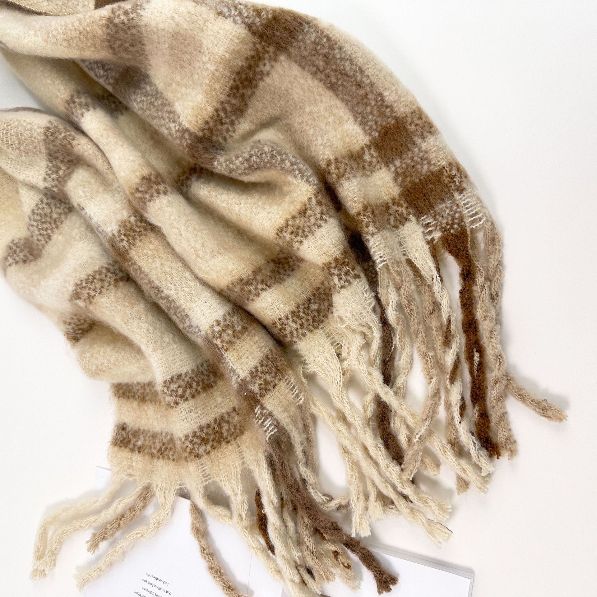 Ma Hai Pluche Sjaal Dames Medium Lang Klein Fris Sjaal 2024 Klassieke Kleur Herfst/Winter Warm Zacht Dikke Hals_voghion.com