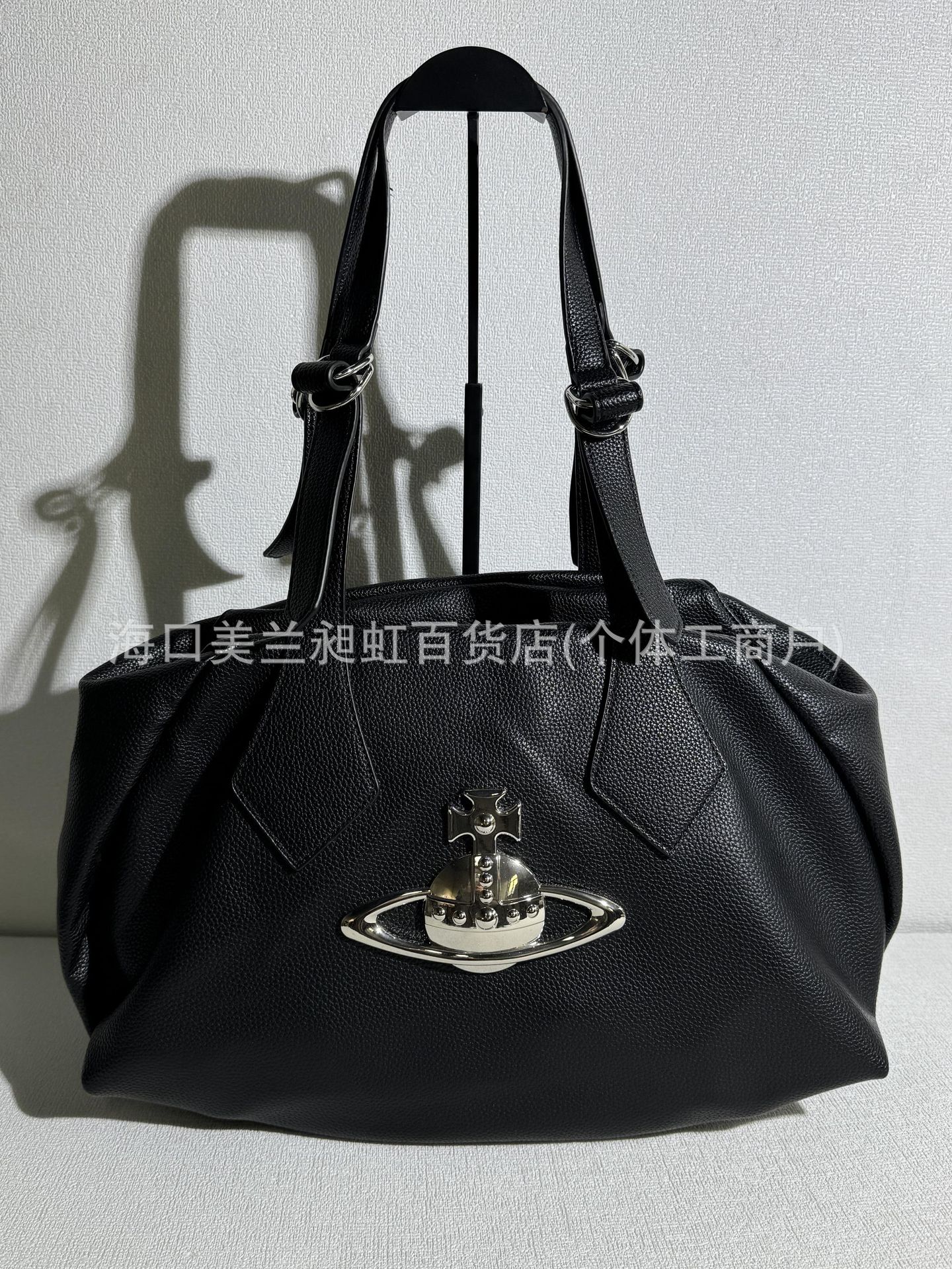 중고 블랙 실버 토트백