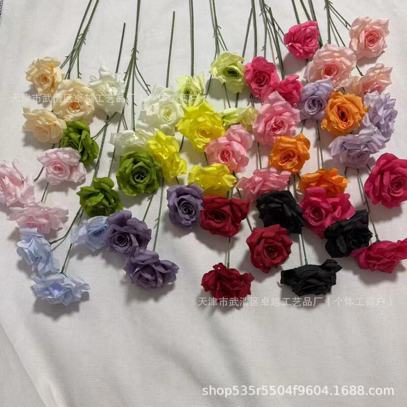 Three-Headed Diamond Rose, Single Rainbow Rose, Waterfall Flower Sea, Popular Photo Spot, Scenic Decoration Wholesale