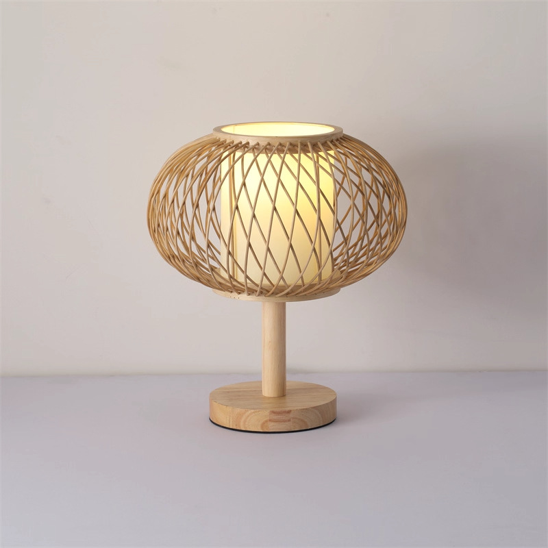 Viento tranquilo dormitorio sala de estar comedor hotel creativo mesera de cama luz de atmósfera recargable sala de té lámpara de mesa decorativa