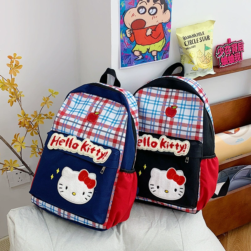Новый рюкзак Hello Kitty, отдельная большая школьная сумка для школьников средней школы, рюкзак для прогулок в сезон для школьников