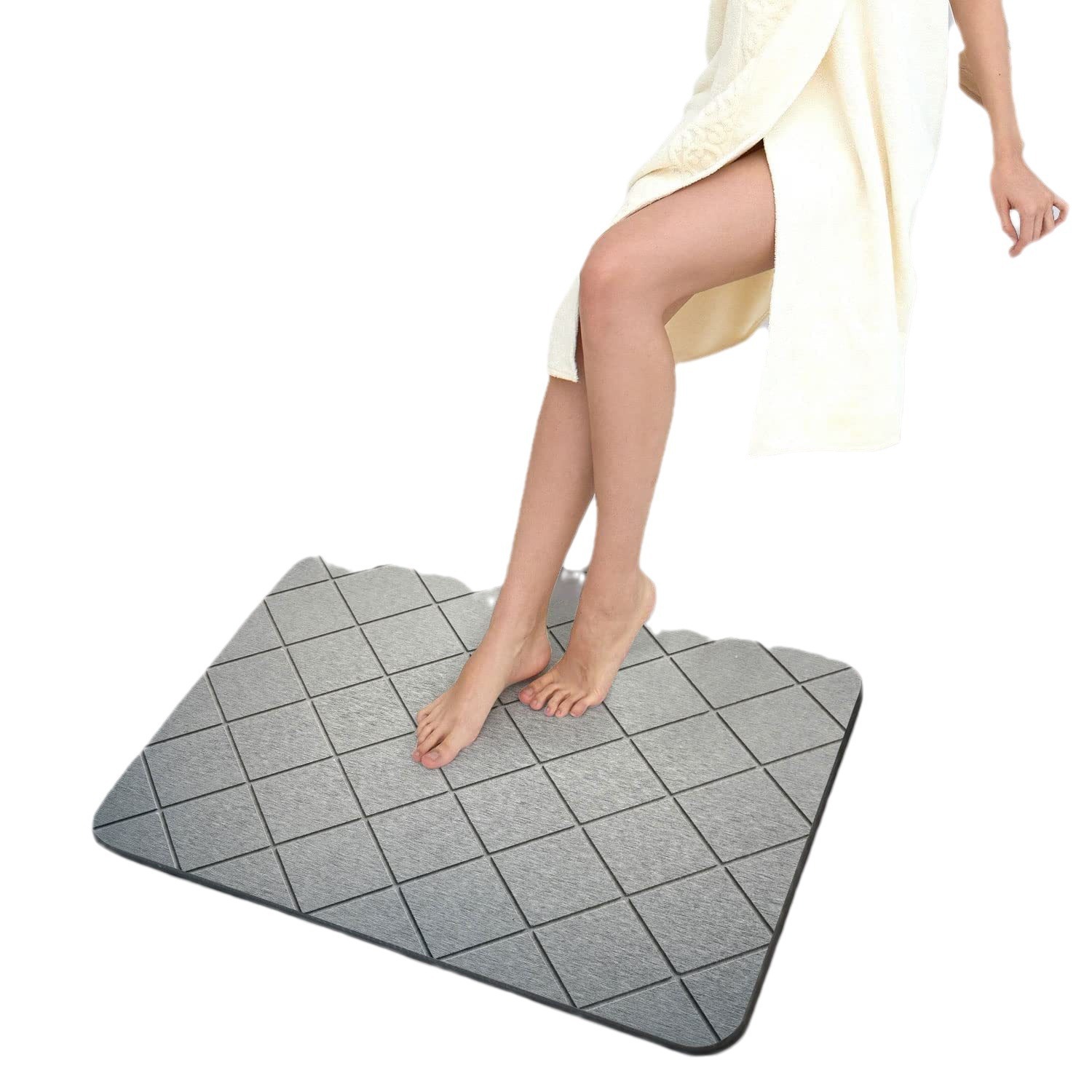 Transfronterizos modernos baños geométricos simples hotel doméstico antideslizante anticaídas alfombra de barro de diatomeas de absorción de agua secado rápido y fácil de limpiar