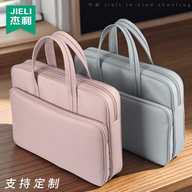 Bolso de archivo portátil Jerry Bolso de matrícula para estudiantes Bolso de mano coreano de gran capacidad ensanchado Bolso de almacenamiento fresco pequeño