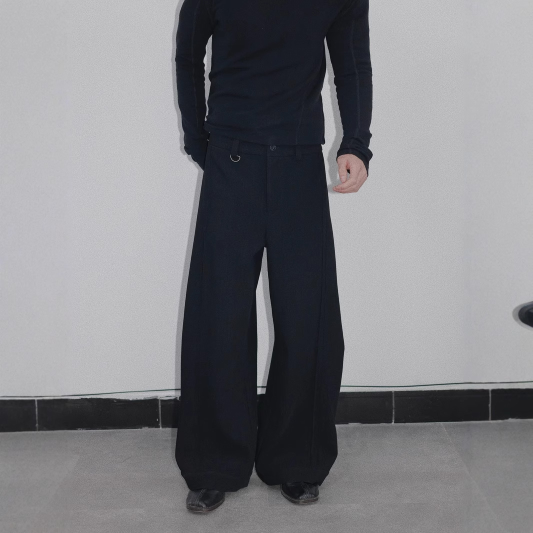 Trend spring three dimensional casual trousers