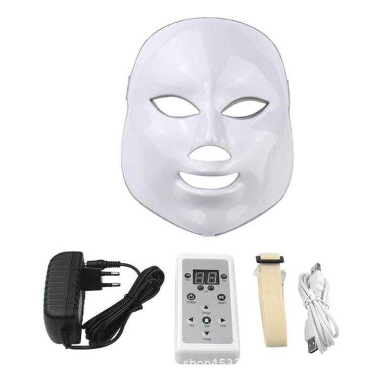 Ledカラーライト美容顔マスク光子若肌七色タッチパネル分光器家庭用顔マスク美容器|undefined