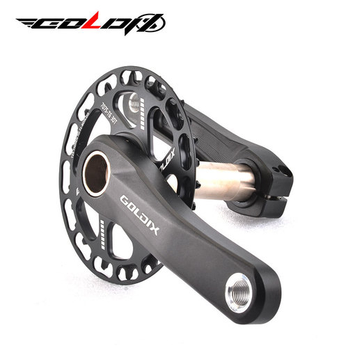 GOLDIX 150MM long ultra-light children's bicycle folding bicycle transmission system hollow integrated crankset