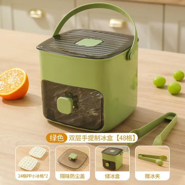 Green ice bucket, 48 cells