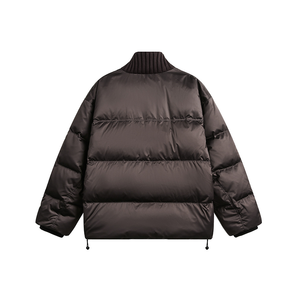Winter small design Japanese solid color retro keep warm down jacket