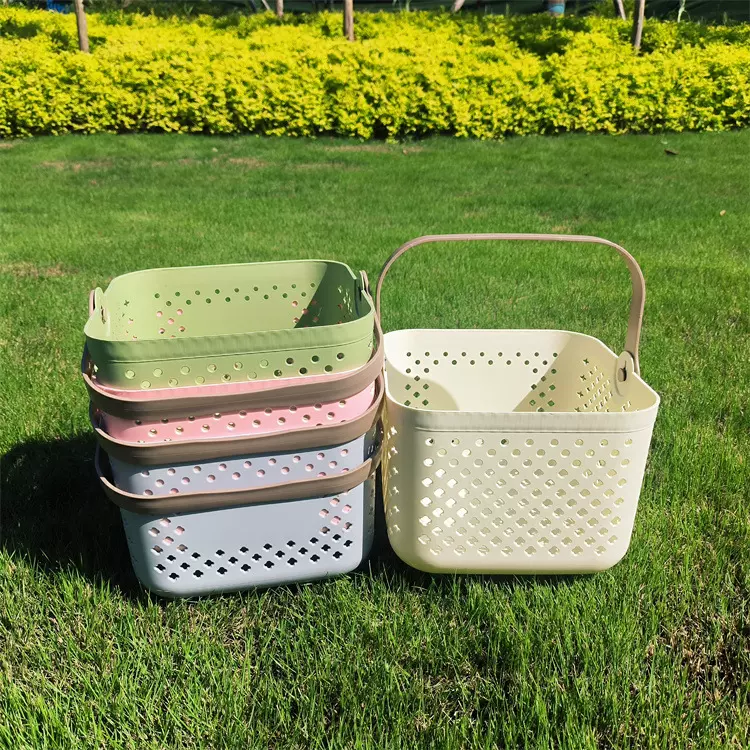 手提洗澡篮学生宿舍洗漱用品收纳筐家用浴室收纳篮子大号洗澡筐