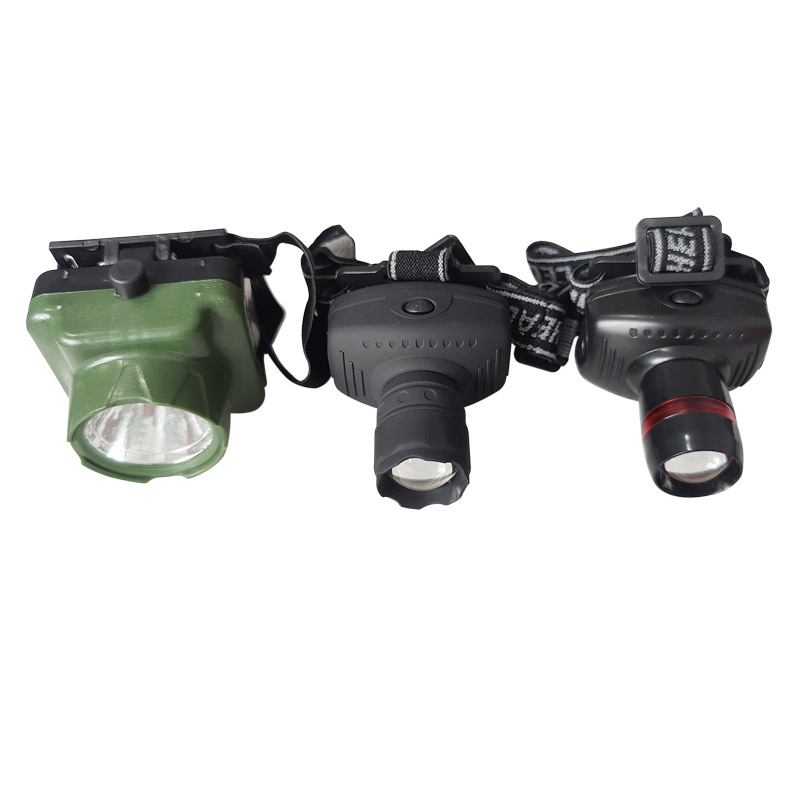 3Wled Smooth and Frosted Headlamp with Three Modes, Telescopic/Zoomable Light, 1W Rechargeable Headlamp, Fishing Night Fishing Light, Fishing Gear