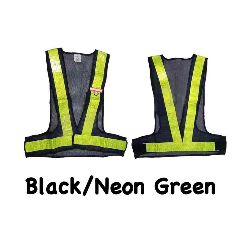 Cross-border multi-bolsillos tela de malla triangular chaleco reflectante V ciclismo ropa reflectante sitio de construcción protección de seguridad especial al aire libre