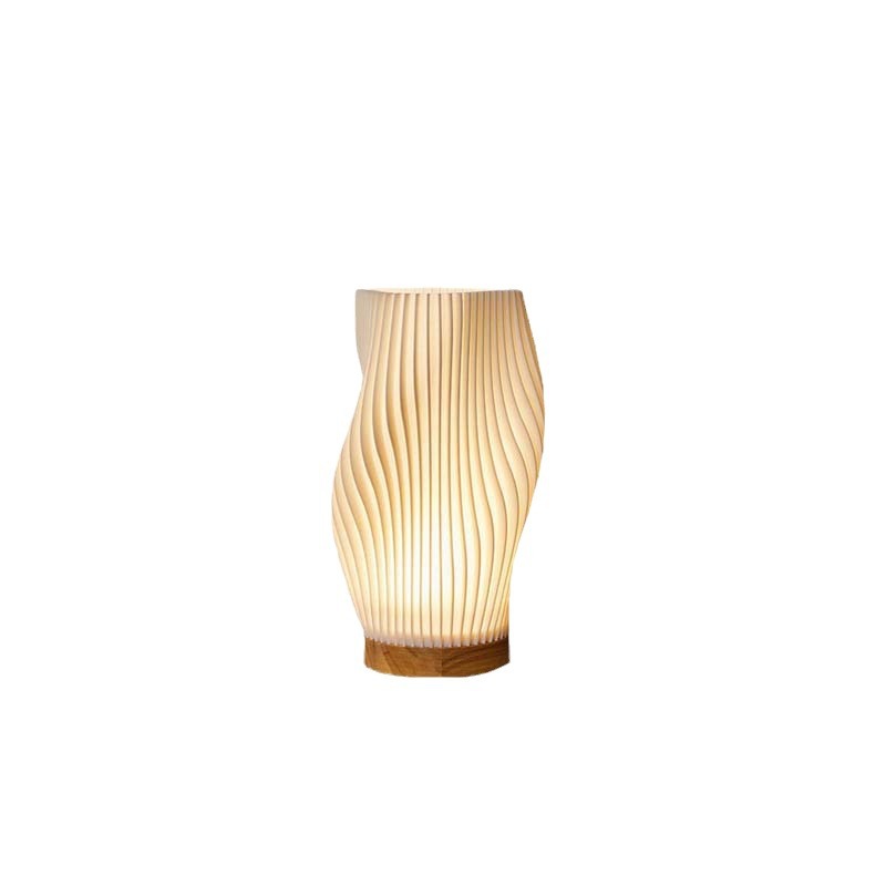 Lámpara de mesa de dormitorio de madera maciza moderna simple protección ocular decoración transfronteriza atmósfera creativa luz nocturna lámpara de noche lámpara de mesa