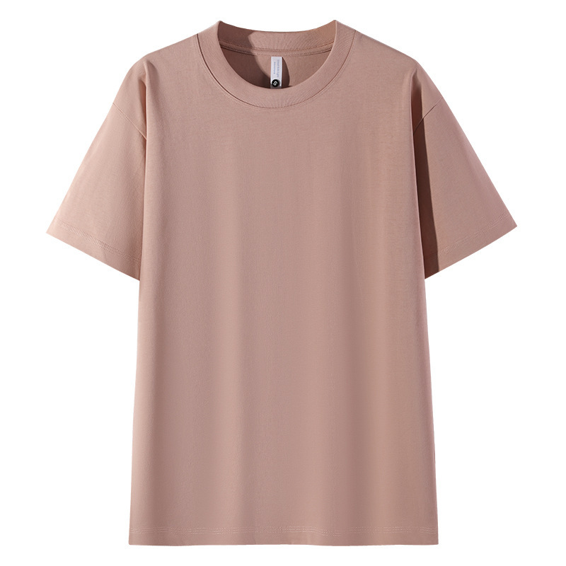 すごい！カスタムメイドの厚手280gダブルヤーンTシャツ、男女兼用半袖Tシャツ、ゆったりとしたラウンドネック、無地、半袖インナーシャツ|undefined