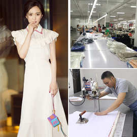 女装连衣裙欧美明星款淑女修身网络红人长短裙纯色性批量定制加工