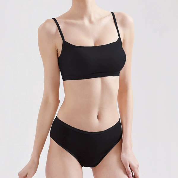 [Underwear + Triangle] Set (Black)