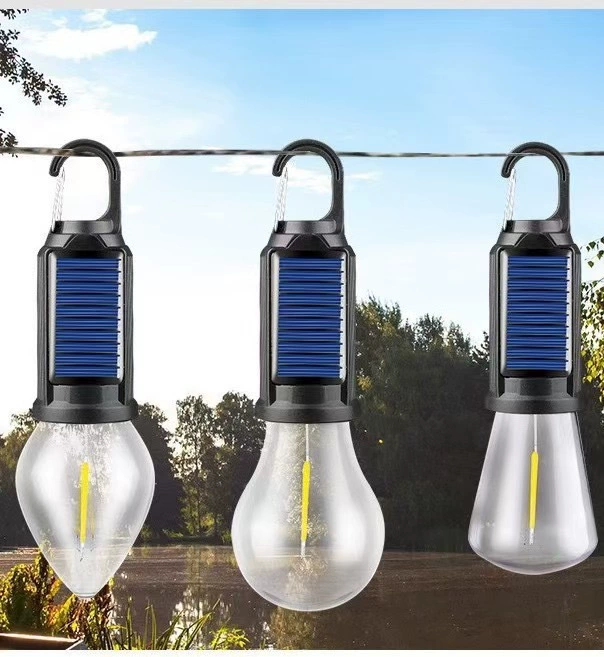 camping LED bulb Glintor Type-C, tungsten filament, USB rechargeable, retro style