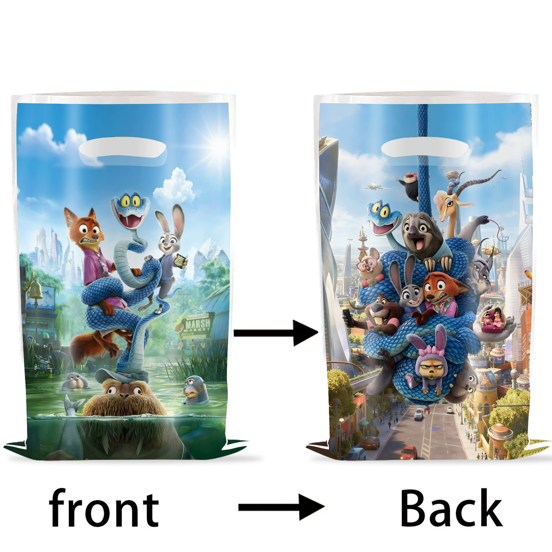 Zootopia 2 тема день рождения праздник украшение флажок надувной бумажная тарелка одноразовая бумажная чашка салфетка скатерть нож вилка ложка