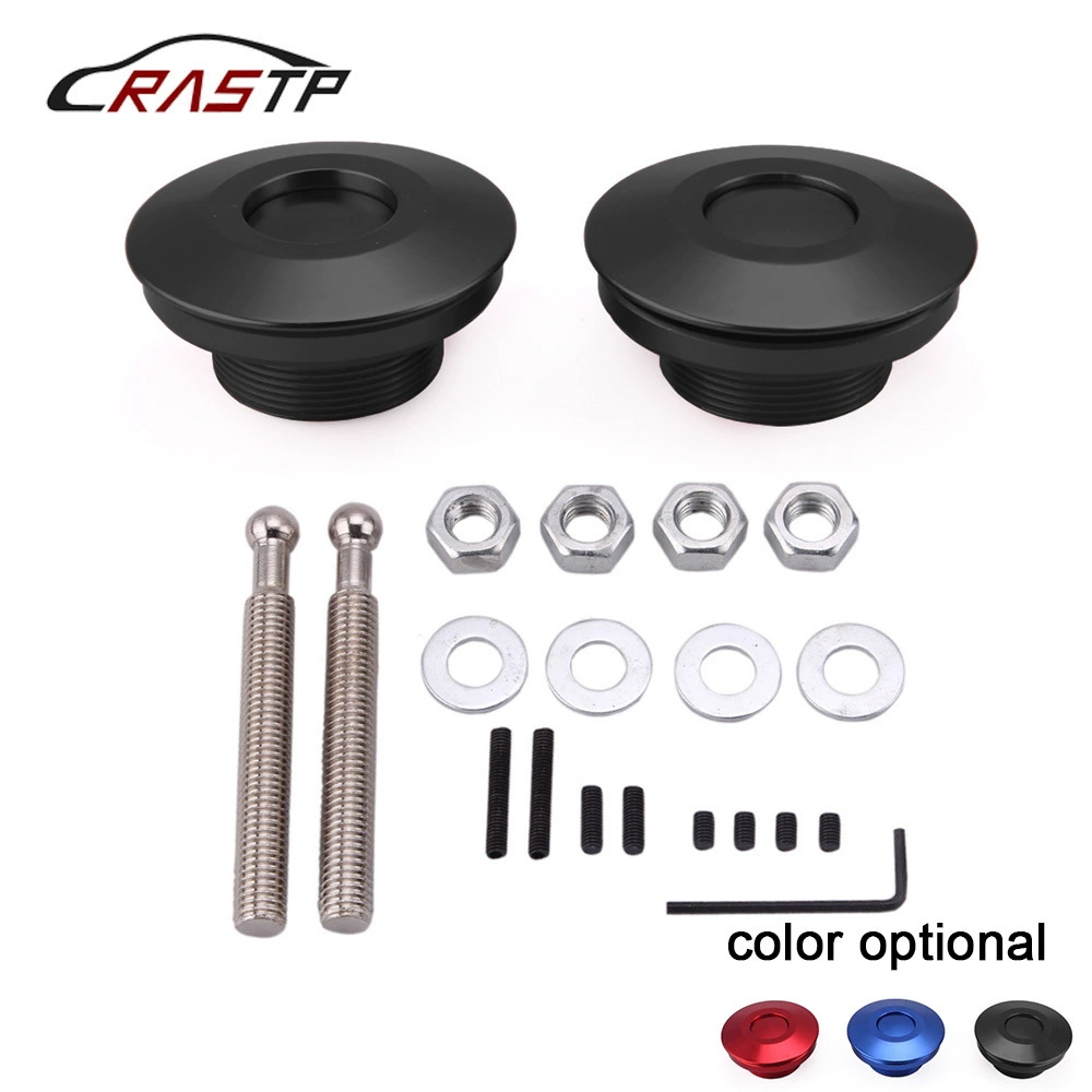 Кросс-бордерная модификация автомобиля: декоративный замок капота из алюминиевого сплава 62 мм, быстросъемный, невидимый замок капота